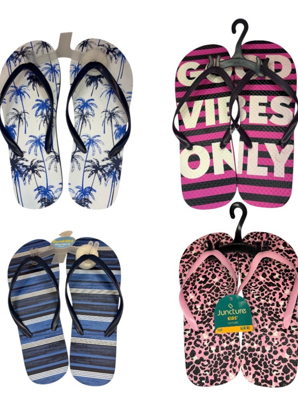 Sun & Sky/Junture Sandals Multi Color & Multi Size